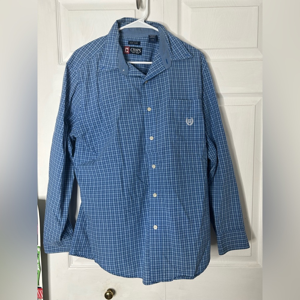 Men’s Plaid Blue Patterned Shirt